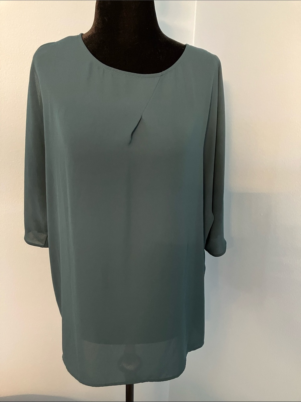 LOFT Teal Green cold shoulder